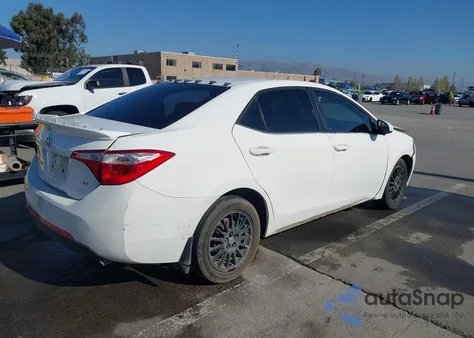 2016 Toyota Corolla Le z USA, uszkodzony, nr VIN 5YFBURHE5GP529297